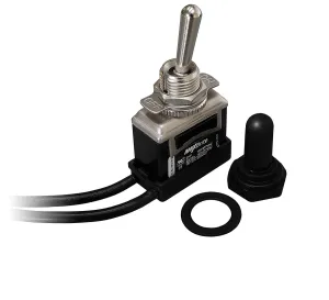 10 PCS Heavy Duty Toggle Switch 20/15A 125/277V, 2 HP with Waterproof Rubber Boot UL cUL Certified