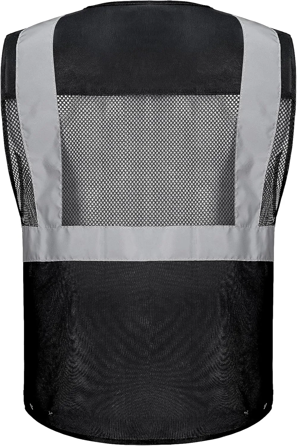 10 Pockets Class 2 High Visible Reflective Safety Vest Breathable and Mesh Lining Workwear (M-2XL, Yellow Black)