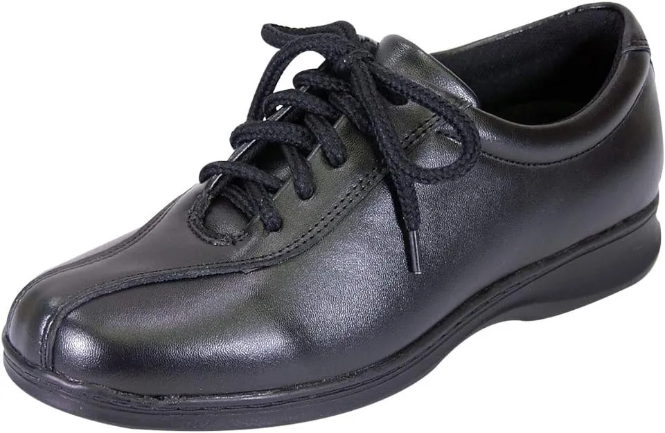 24 Hour Comfort Valerie Women's Wide Width Leather Oxford Shoes