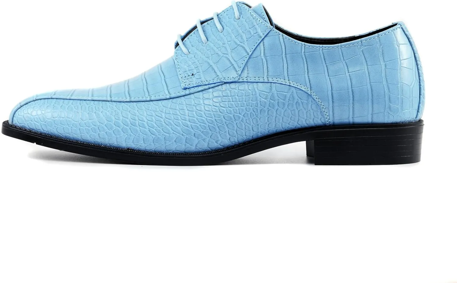 Amali Harvey Fashion Mens Dress Exotic Shoes Croco Lace up Oxford Formal Shoe for Men
