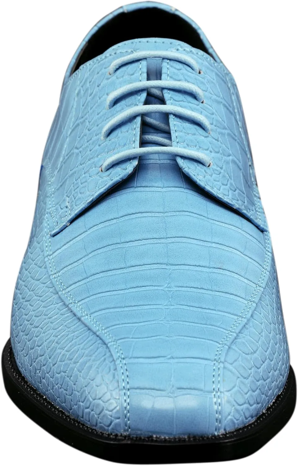 Amali Harvey Fashion Mens Dress Exotic Shoes Croco Lace up Oxford Formal Shoe for Men