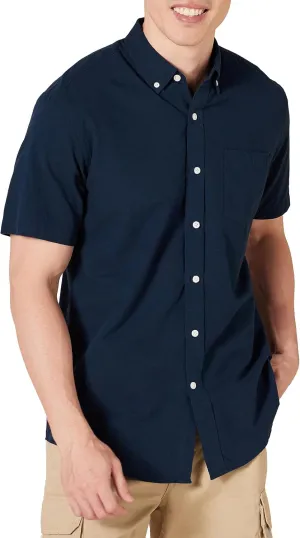 Amazon Essentials Oxford Shirts for Men - Regular-Fit, Short-Sleeve
