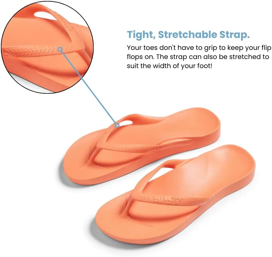 Archies Arch Support Flip Flops for Men & Women – Orthotic Sandals for Plantar Fasciitis Relief – Lightweight, Cushioning, Shock-Absorbing Thong Sandals for Walking, Foot Pain & All-Day Comfort