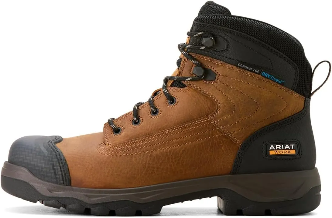 ARIAT Men's Turbo Duratread XTR 6" Waterproof Carbon Toe Work Boot Western