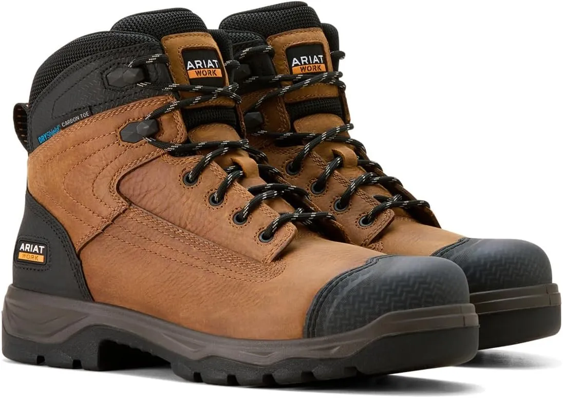 ARIAT Men's Turbo Duratread XTR 6" Waterproof Carbon Toe Work Boot Western