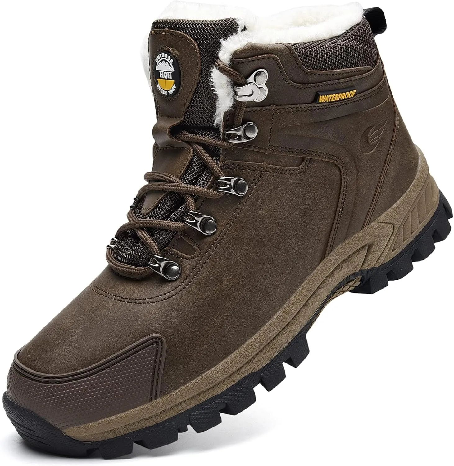 Artlea Winter Snow Boots For Women Mens Hiking Mid Calf Waterproof Outdoor Boots