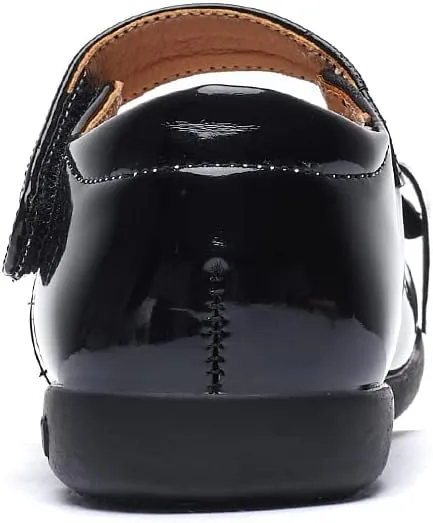 baobeijiadao Mary Jane Shoes School Uniform Oxford Shoes Black with Bowknot for Girls (Toddler/Little Kid/Big Kid)
