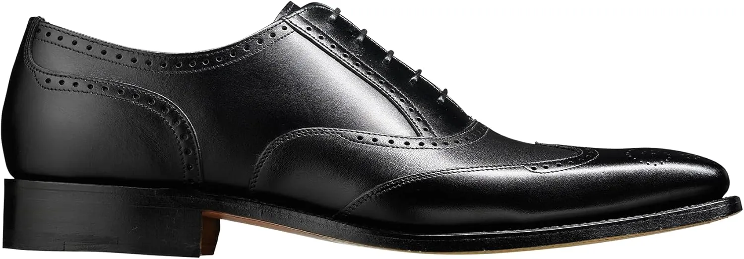 BARKER Johnny Men's Handmade Leather Brogue Oxford Shoes – Goodyear Welted, Full Leather Sole & Lining, Premium Formal Dress Shoes for Business & Weddings