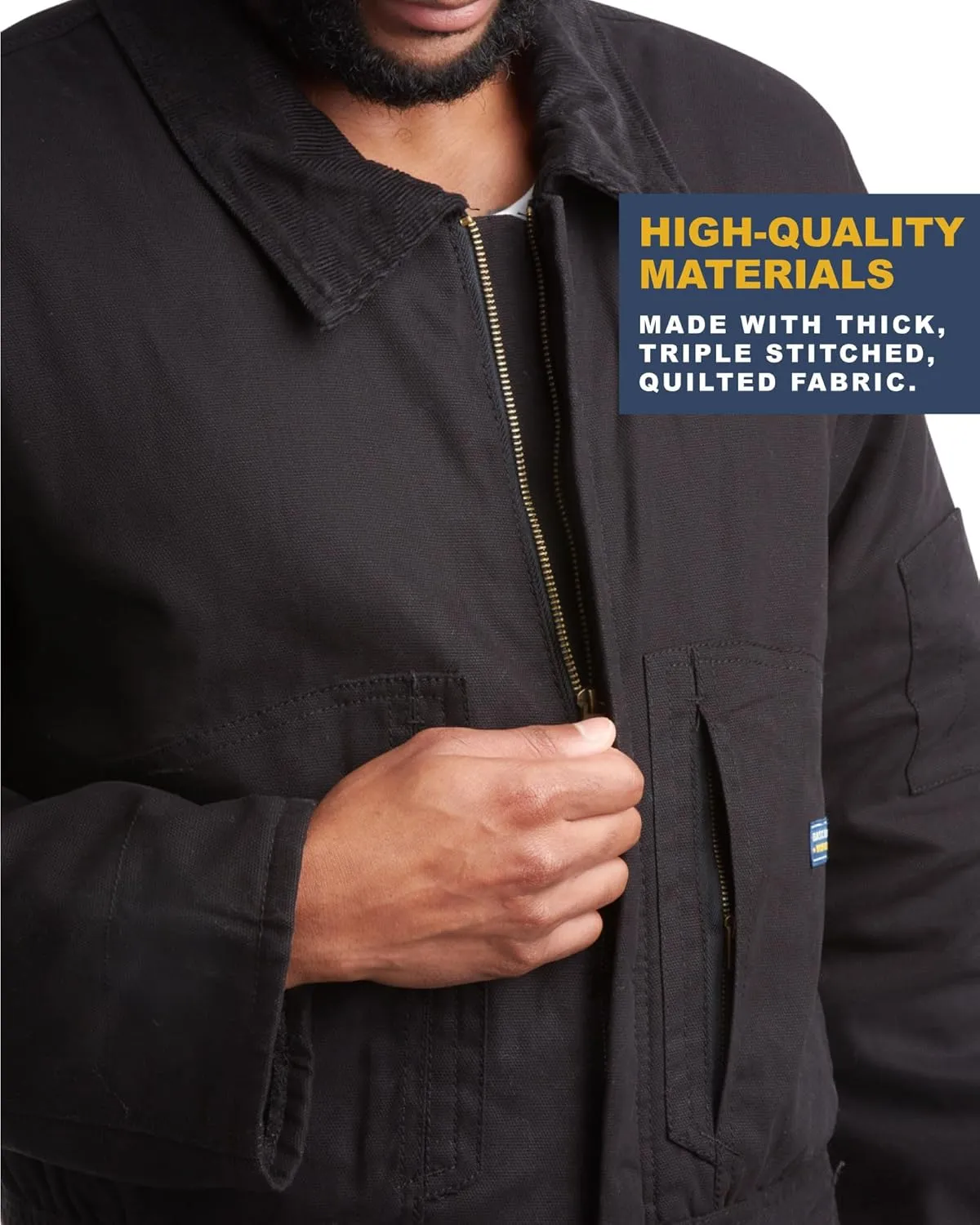 Bass Creek Outfitters Mens Coveralls - Insulated Water-Resistant Long Sleeve Work Wear Jump Suit, Coveralls for Men (M-XXL)