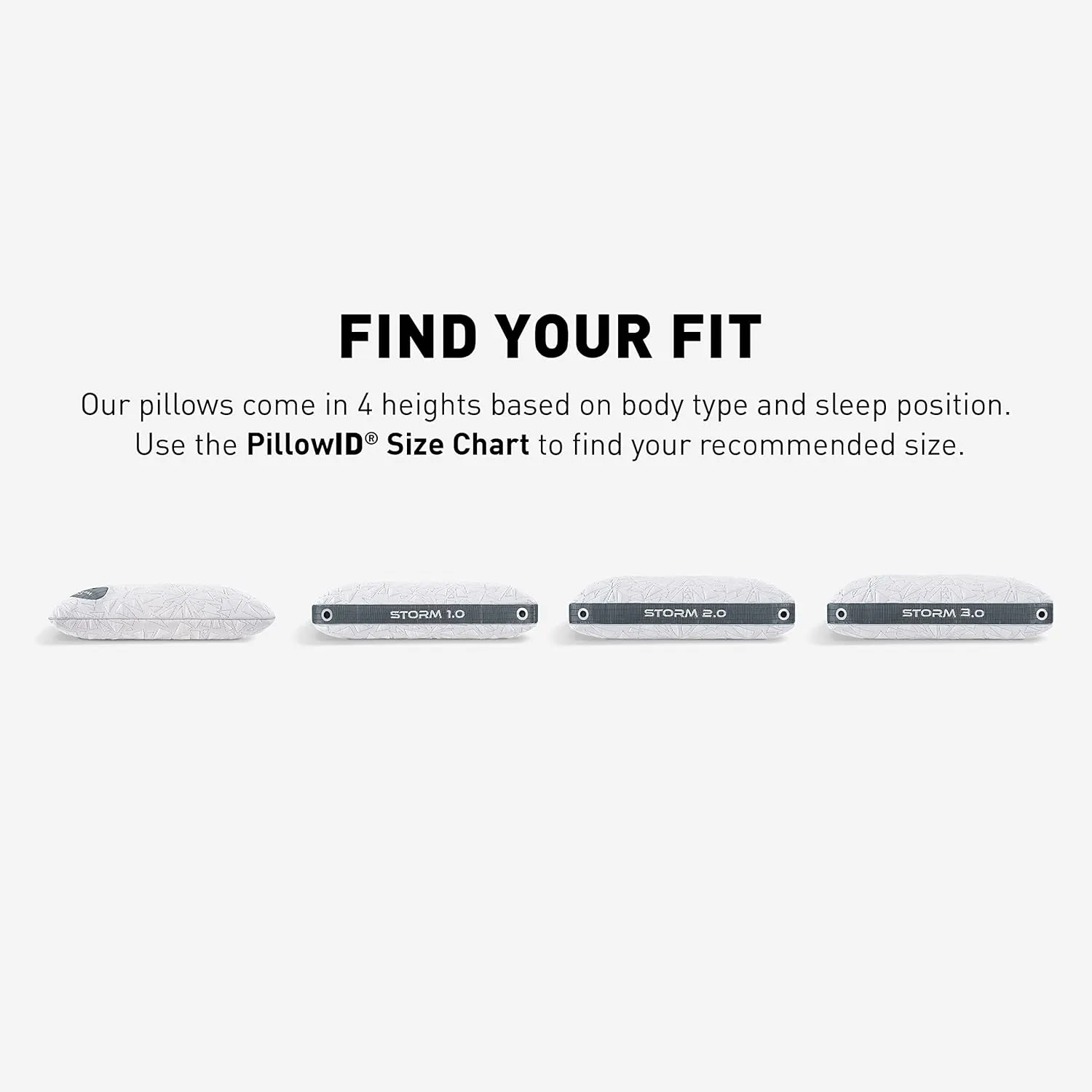 Bedgear Storm Performance Pillow – 0.0 - Cooling Bed Pillow for Hot Sleepers - Medium Firmness Pillow for All Sleep Positions, Washable & Removable Cover - 20" W x 26" L x 4.75" H