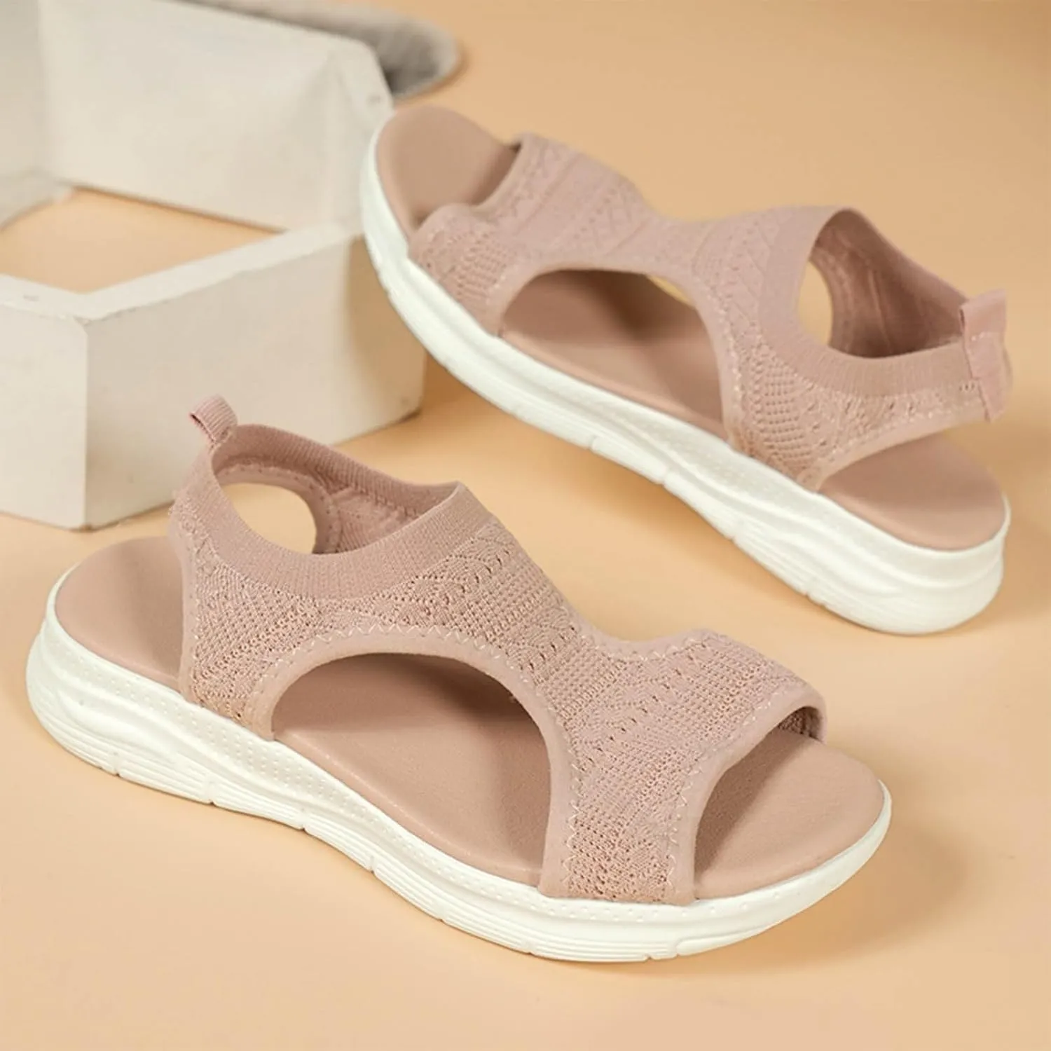 Black Sandals Women Breathable Orthopedic Sandal Comfortable Walking Tennis Shoes Hiking Outdoor Active Summer Dressy Soft Mat Diabetic Slippers
