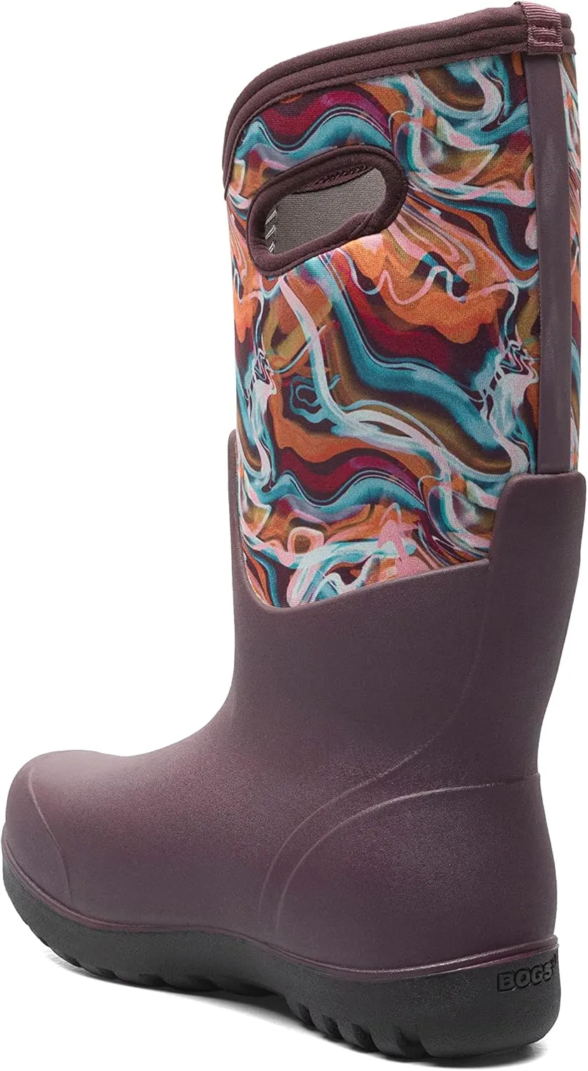 BOGS Women's Neo-Classic Tall Glossy Abstract Snow Boot
