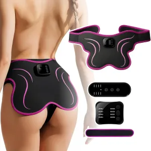 Booty Trainer for Women | HERAVAC EMS Glute Muscle Stimulator & Wearable Hip Toner Butt Lifter for Home Gym | Intelligent Wireless Fitness Apparatus