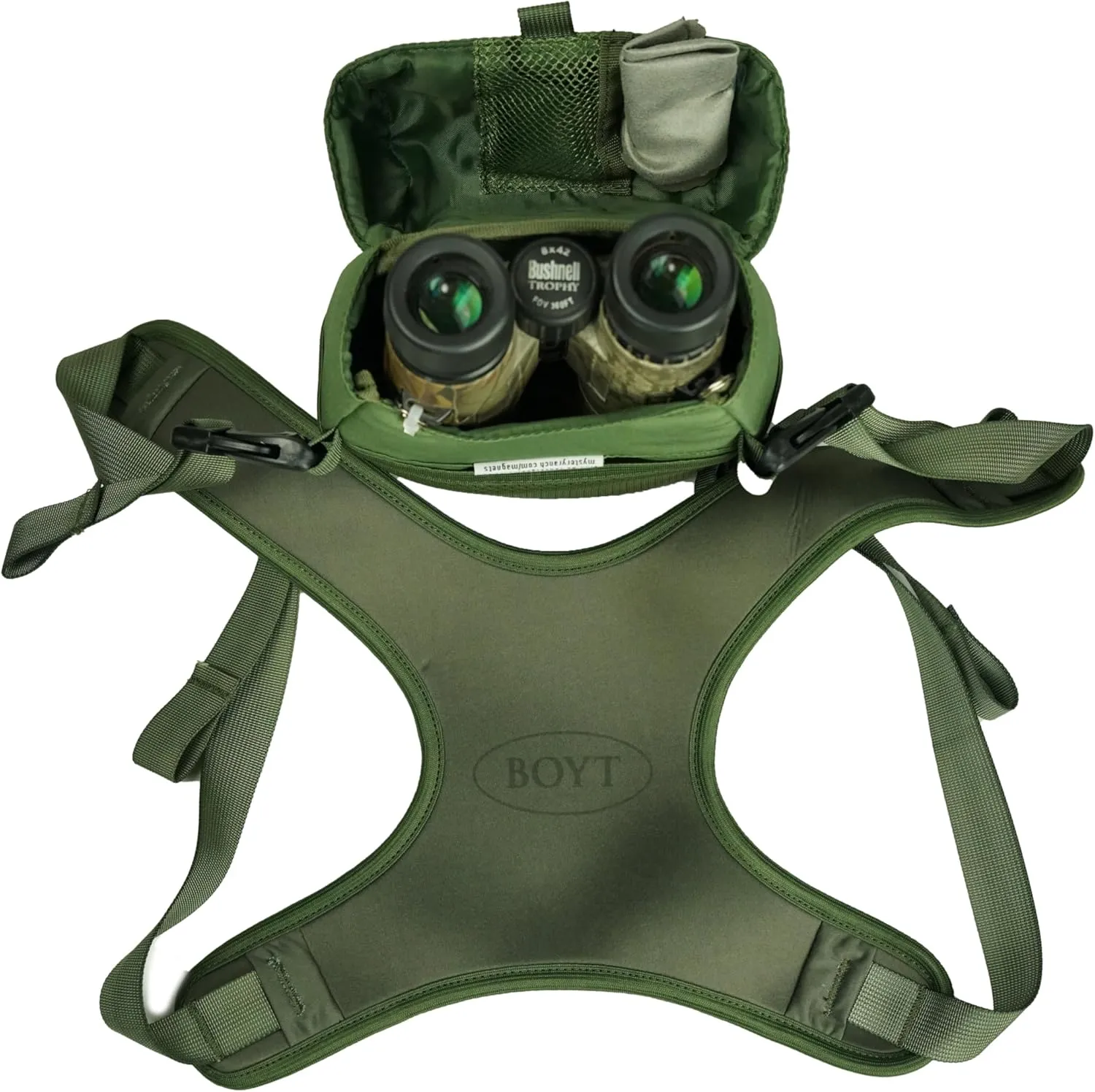Boyt Harness BCH15 Binocular Case and Harness, Sage, 8"/Regular