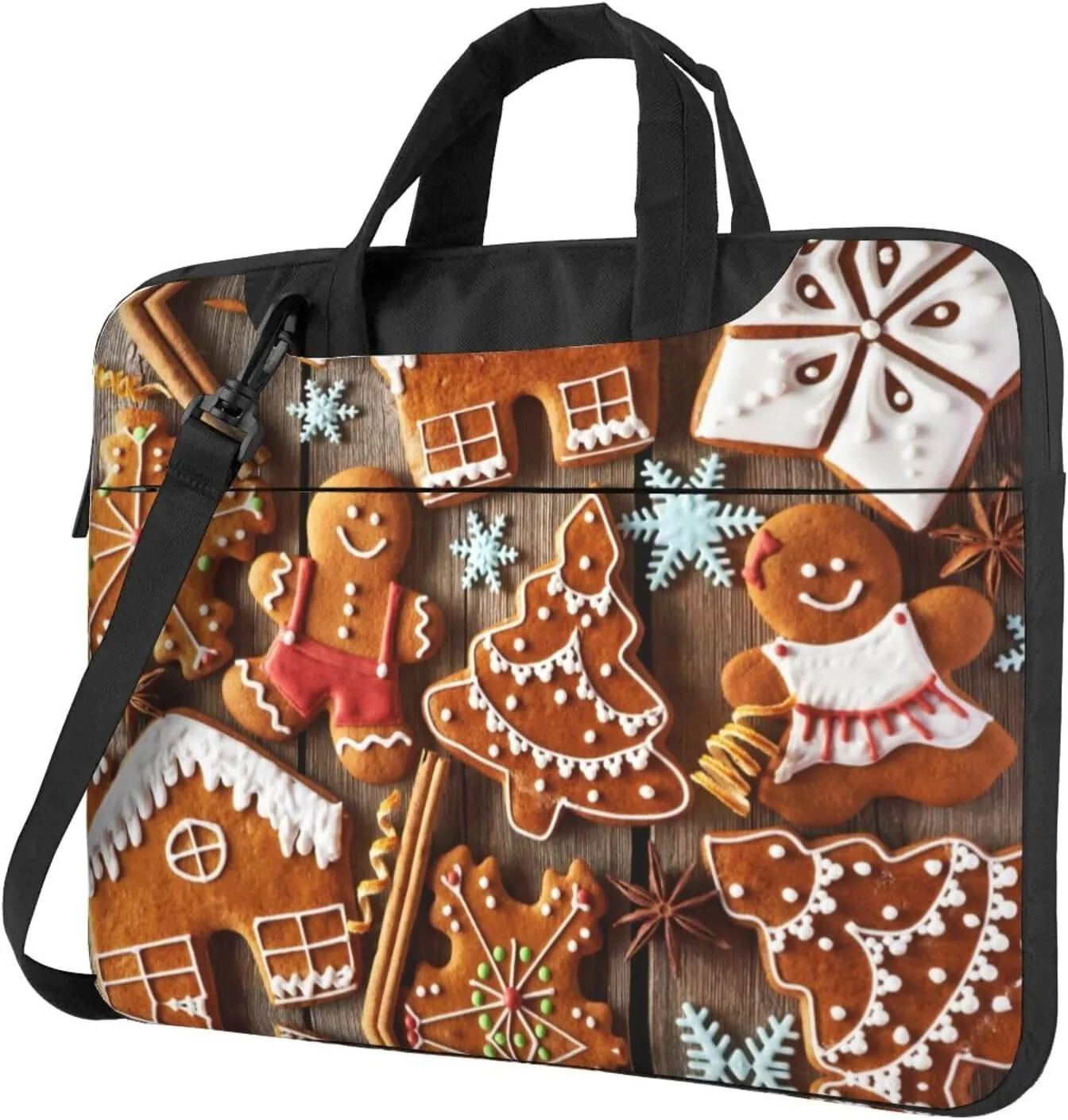 bread cookies Print Laptop Bag Laptop Case Shoulder Laptop Bag with Padded Protection Spacious Pockets