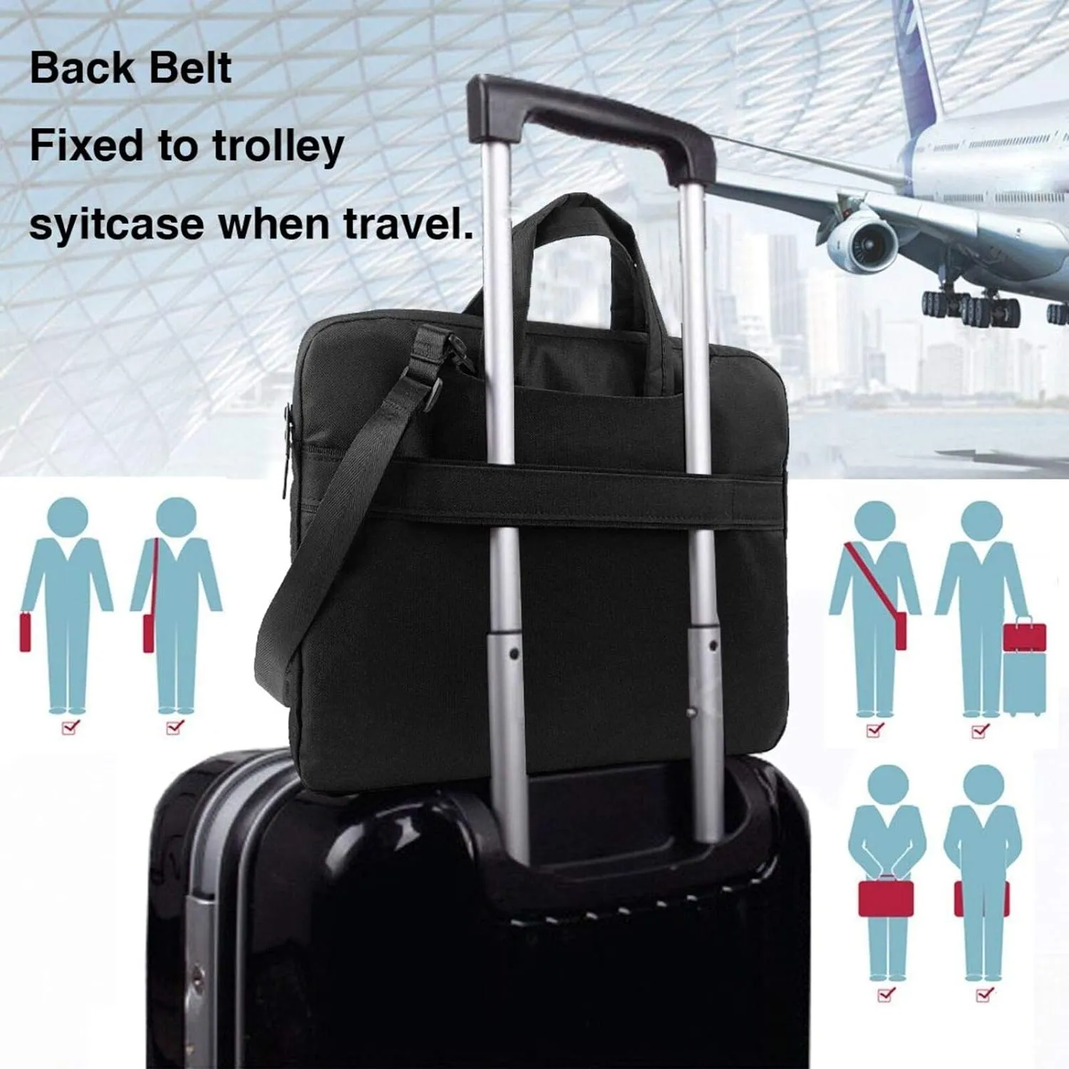 bread cookies Print Laptop Bag Laptop Case Shoulder Laptop Bag with Padded Protection Spacious Pockets