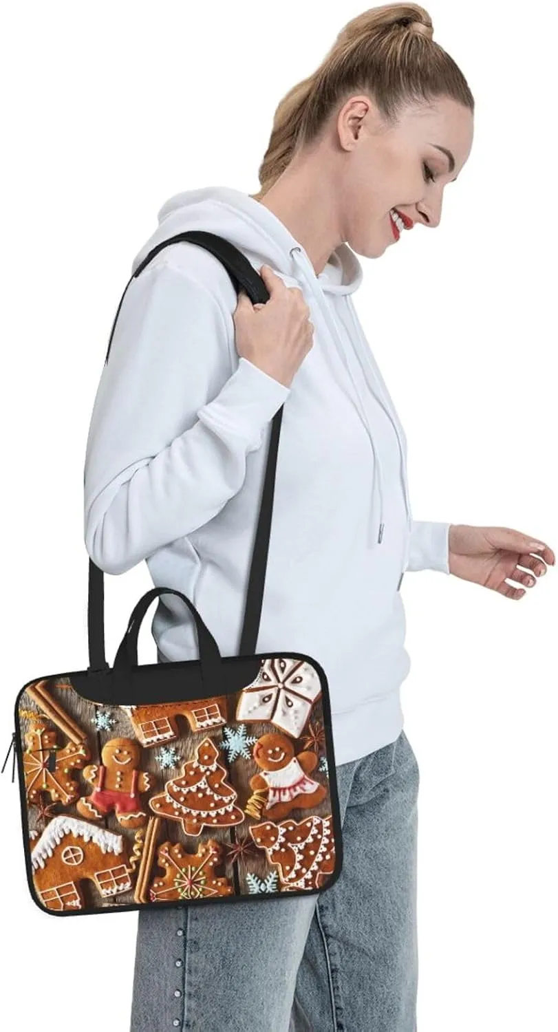 bread cookies Print Laptop Bag Laptop Case Shoulder Laptop Bag with Padded Protection Spacious Pockets