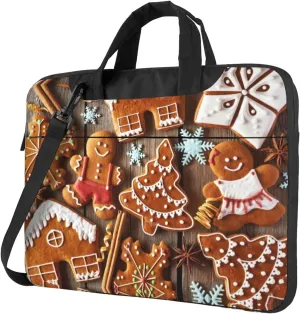 bread cookies Print Laptop Bag Laptop Case Shoulder Laptop Bag with Padded Protection Spacious Pockets