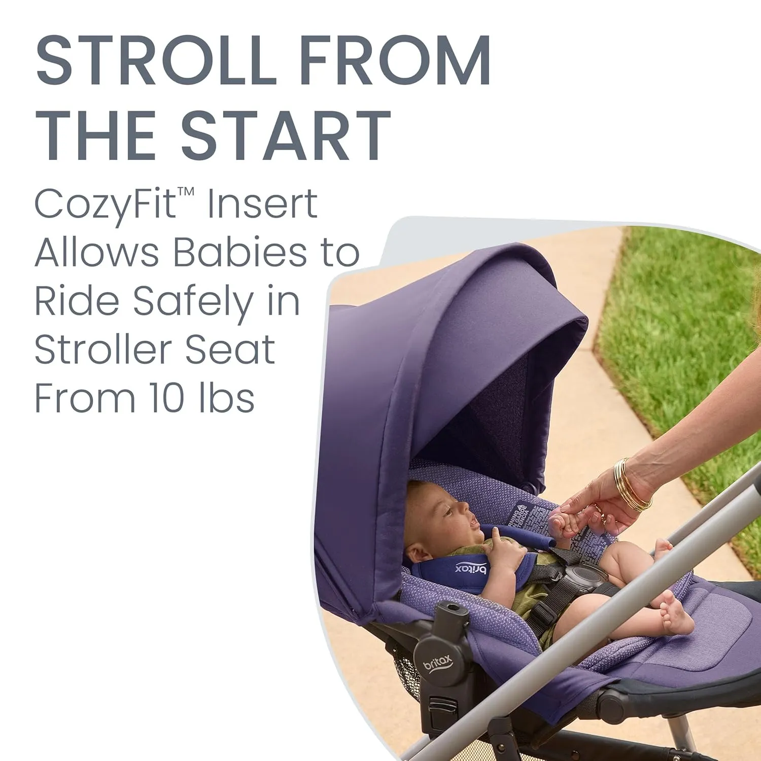 Britax Willow Grove SC Baby Travel System, Infant Car Seat and Stroller Combo with Alpine Base, ClickTight Technology, SafeWash, Pindot Iris