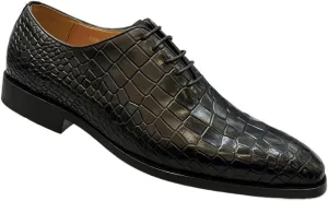 Brogue Dress Shoes Men's Patent Leather Lace Up Cap Toe Oxfords Business Casual Modern Work Wedding Shoes