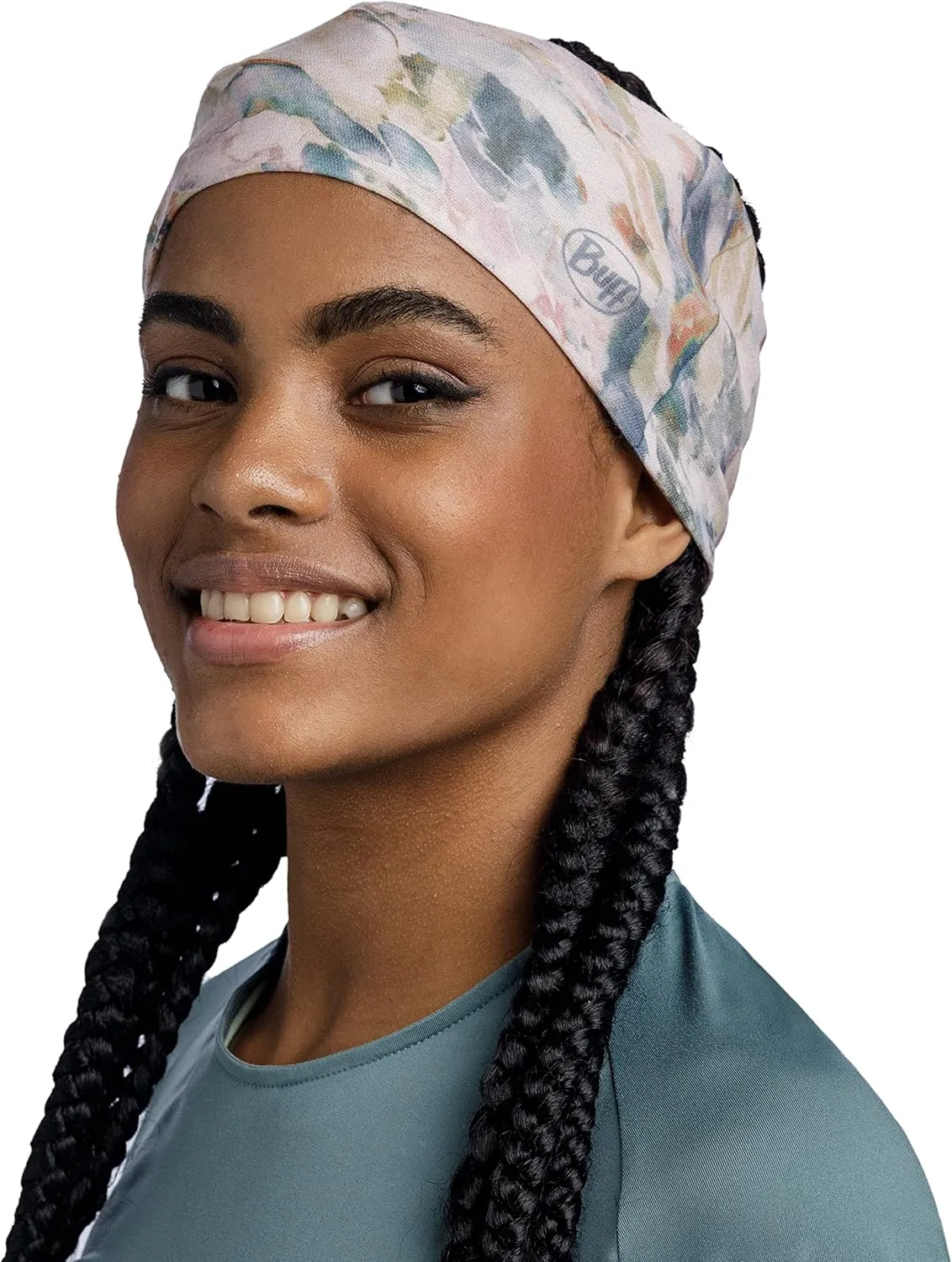 BUFF CoolNet UV Ellipse Headband, UPF50 Sun Protection, Breathable, Cooling HairWrap, Versatile, Quickdry Bandana, Adult Size