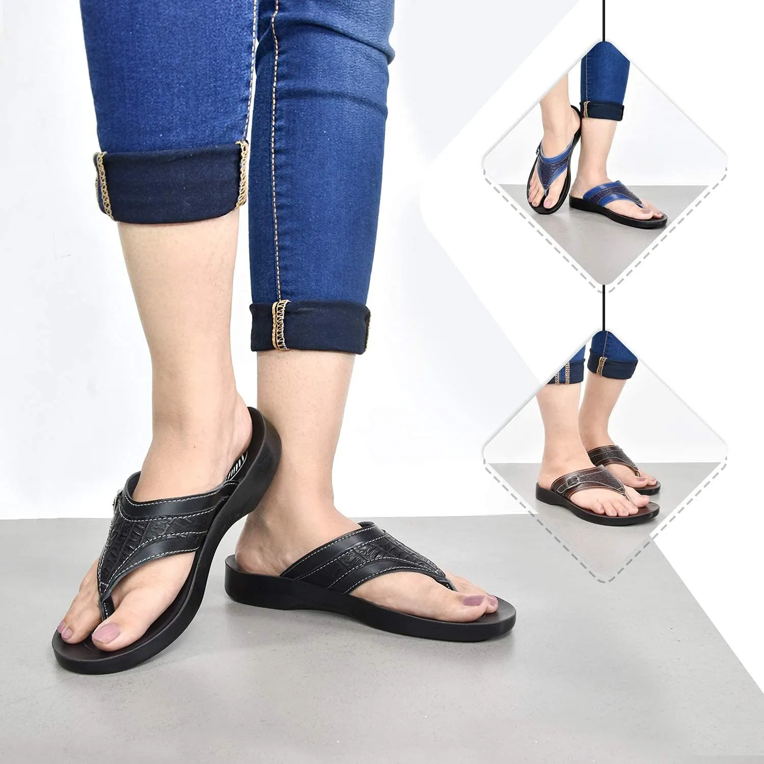 Casual Women’s Comfortable Flip Flops with Arch Support