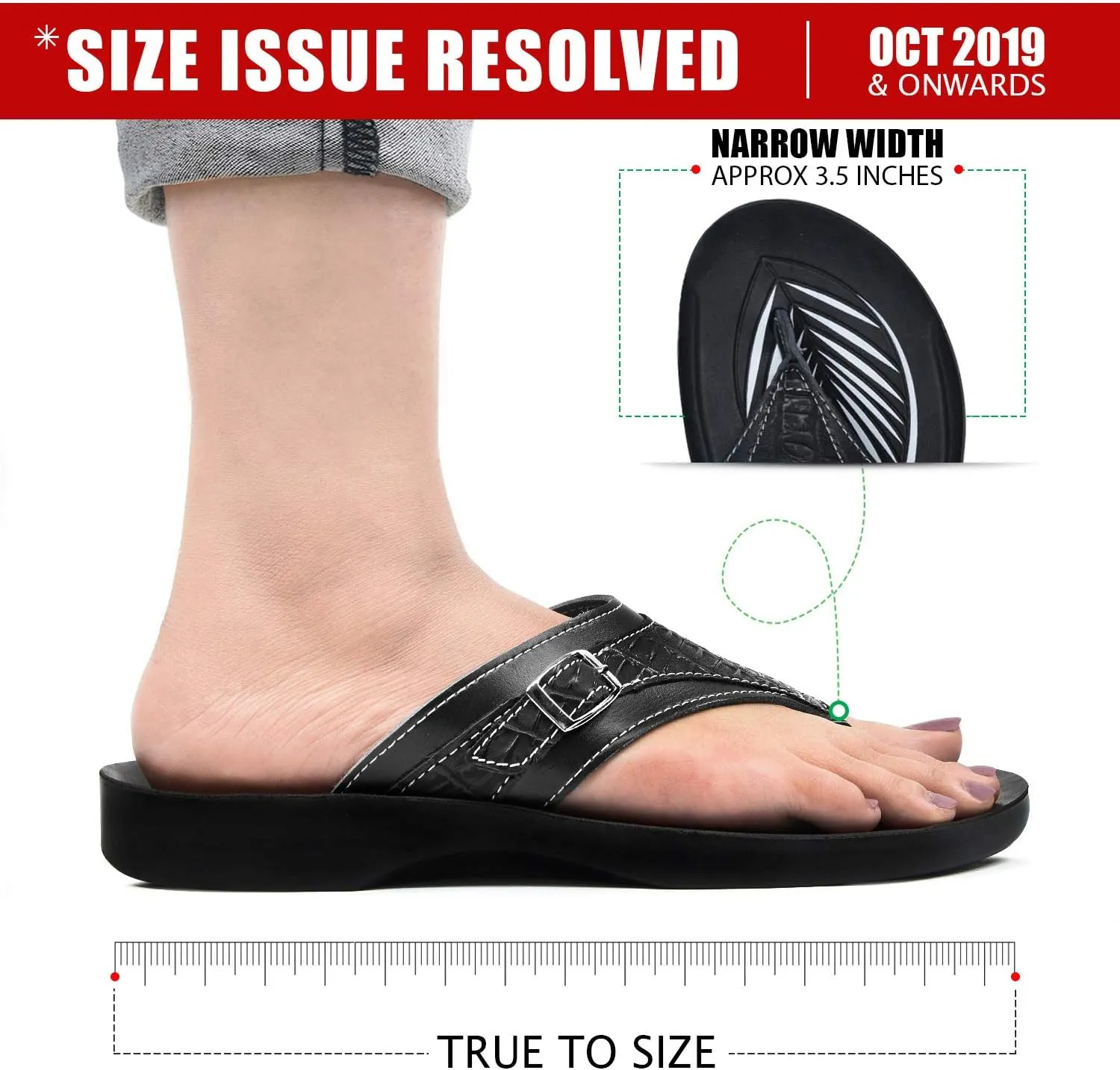 Casual Women’s Comfortable Flip Flops with Arch Support