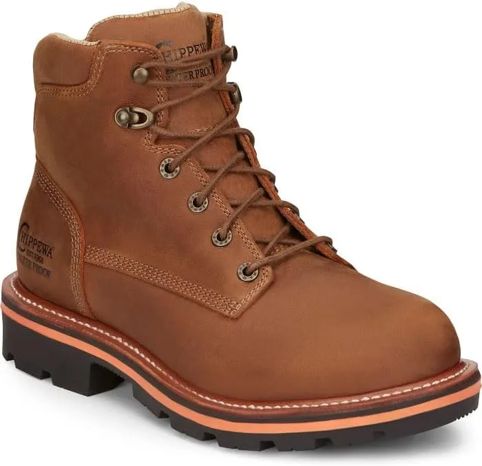 Chippewa Men's 6" TH1010 Thunderstruck Waterproof Plain Soft-Toe Work Boot