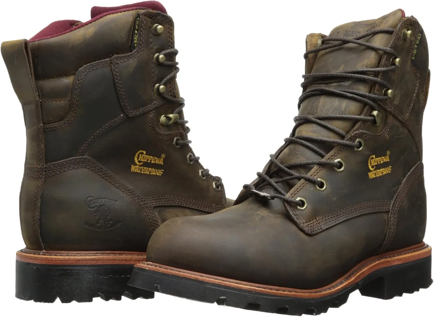 Chippewa Men's 8" Waterproof Insulated Steel Toe EH 26330 Lace Up Boot