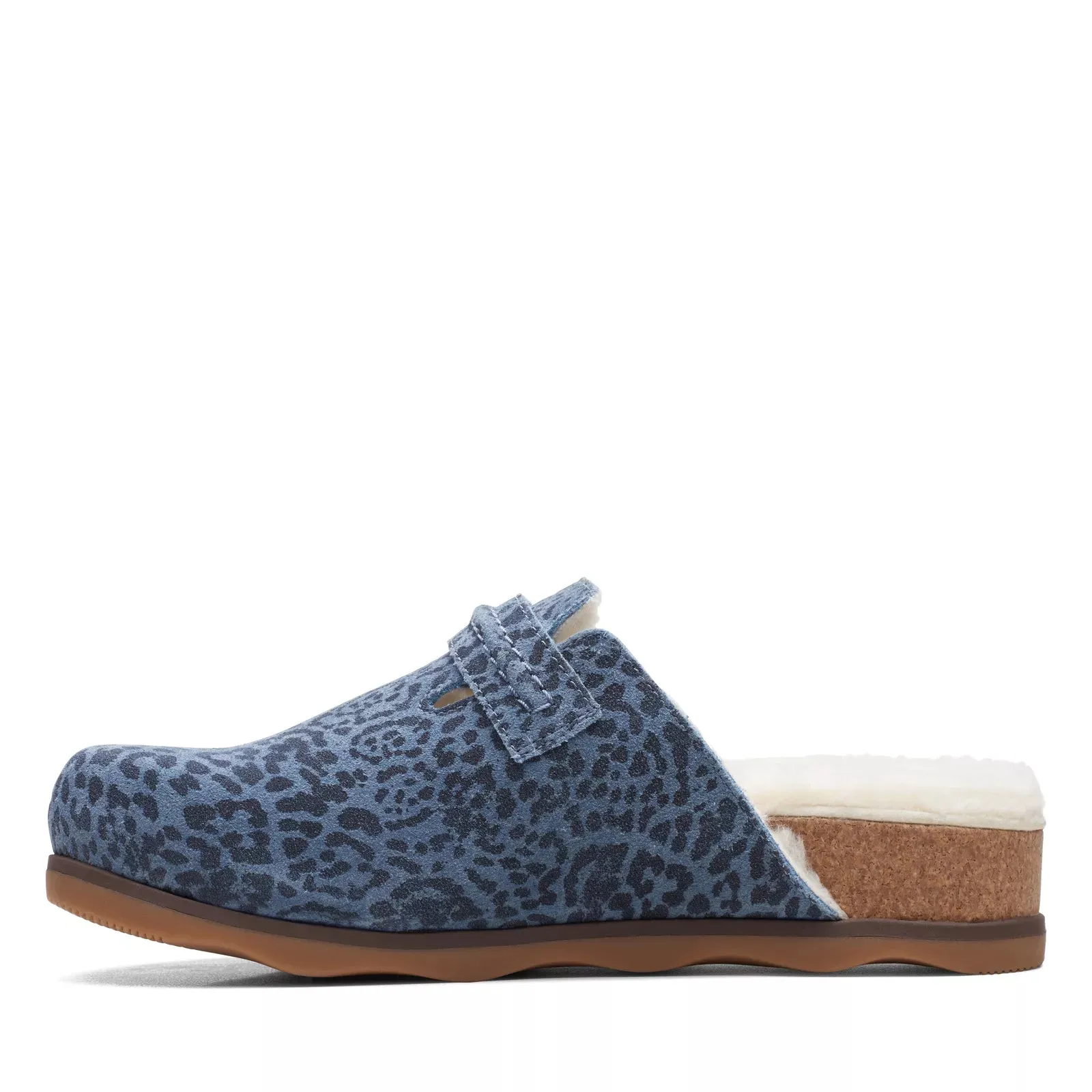 Clarks Women's Brynn Slide Blue Suede 26168490