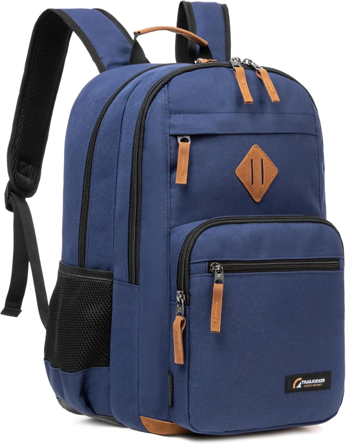 Classic Carry-on Travel Backpack, Laptop Backpack with Padded 17 inch Laptop Sleeve, Multi Pocket College Backpack, Casual Daypack Backpacks - Navy