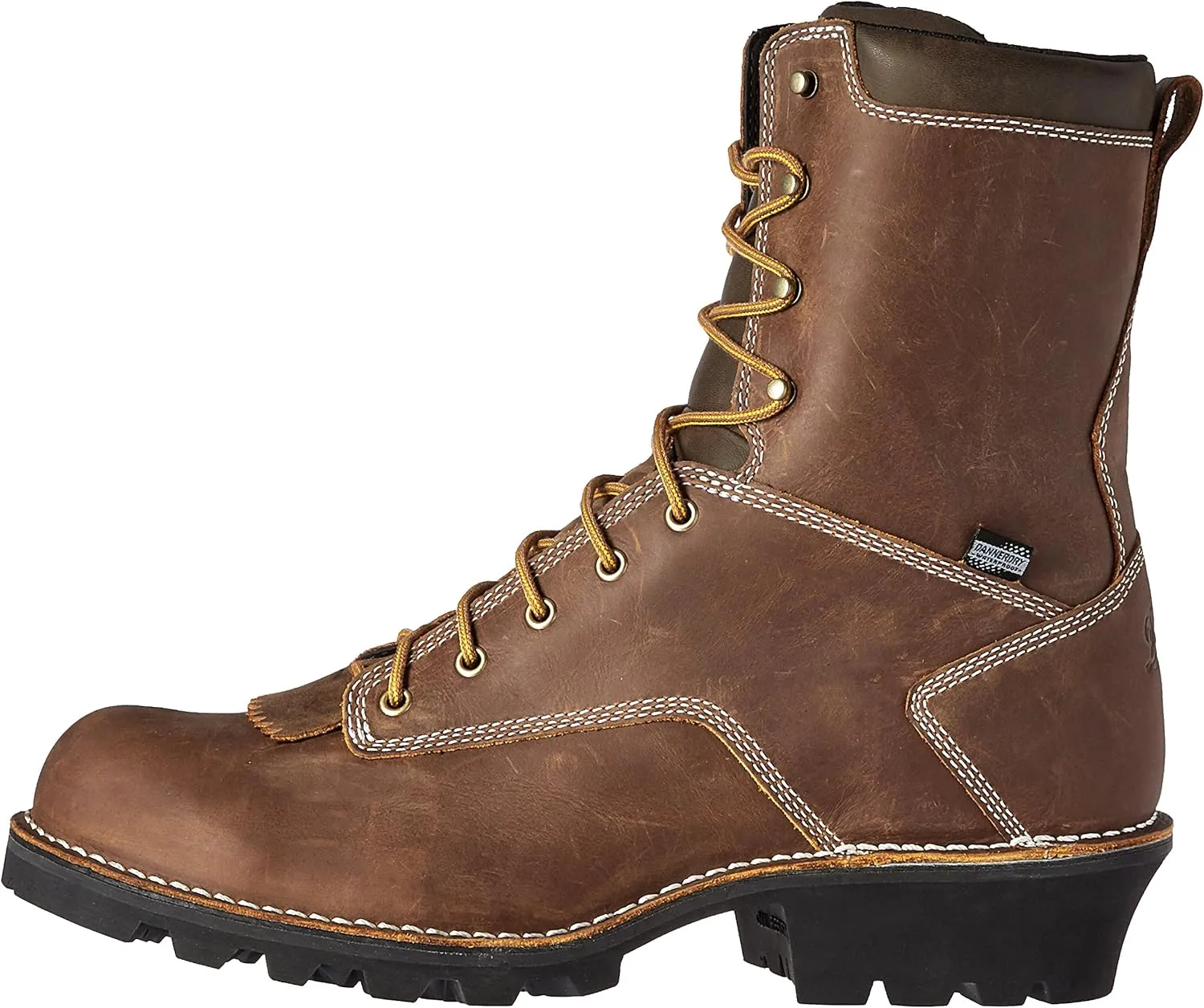 Danner Logger Boots for Men - Waterproof, Oiled Nubuck Leather on a Lightweight Platform with Vibram 360 Traction Outsole with 90-Degree Heel