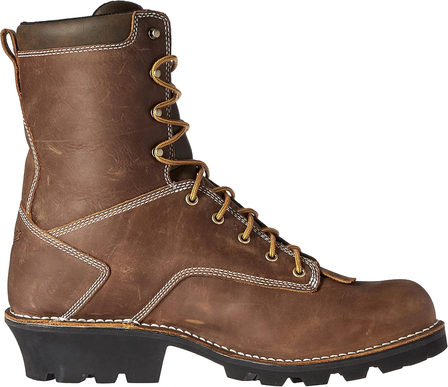 Danner Logger Boots for Men - Waterproof, Oiled Nubuck Leather on a Lightweight Platform with Vibram 360 Traction Outsole with 90-Degree Heel