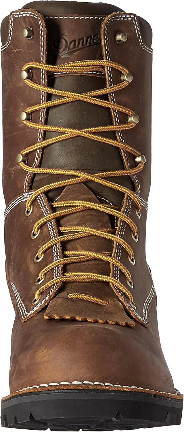 Danner Logger Boots for Men - Waterproof, Oiled Nubuck Leather on a Lightweight Platform with Vibram 360 Traction Outsole with 90-Degree Heel