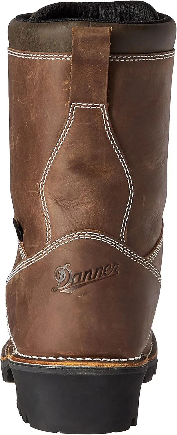 Danner Logger Boots for Men - Waterproof, Oiled Nubuck Leather on a Lightweight Platform with Vibram 360 Traction Outsole with 90-Degree Heel