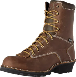 Danner Logger Boots for Men - Waterproof, Oiled Nubuck Leather on a Lightweight Platform with Vibram 360 Traction Outsole with 90-Degree Heel