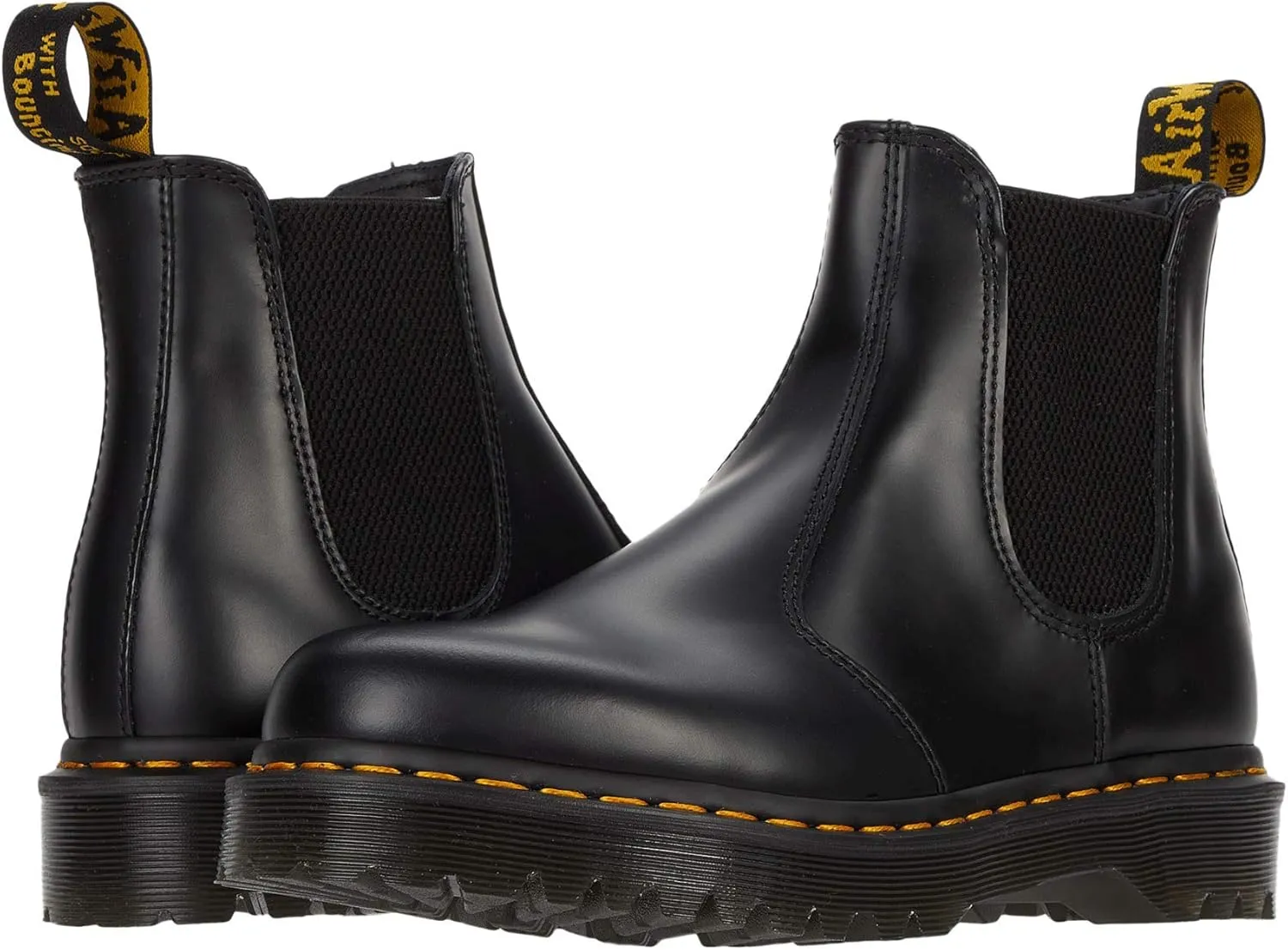 Dr. Martens unisex-adult 2976 Bex, Black Smooth Leather, 10 Women/9 Men