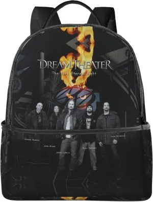 Dream Rock Theater Unisex Casual Backpack Lightweight Travel Bag Classic Laptop Daypack Backpack Men Women, Black