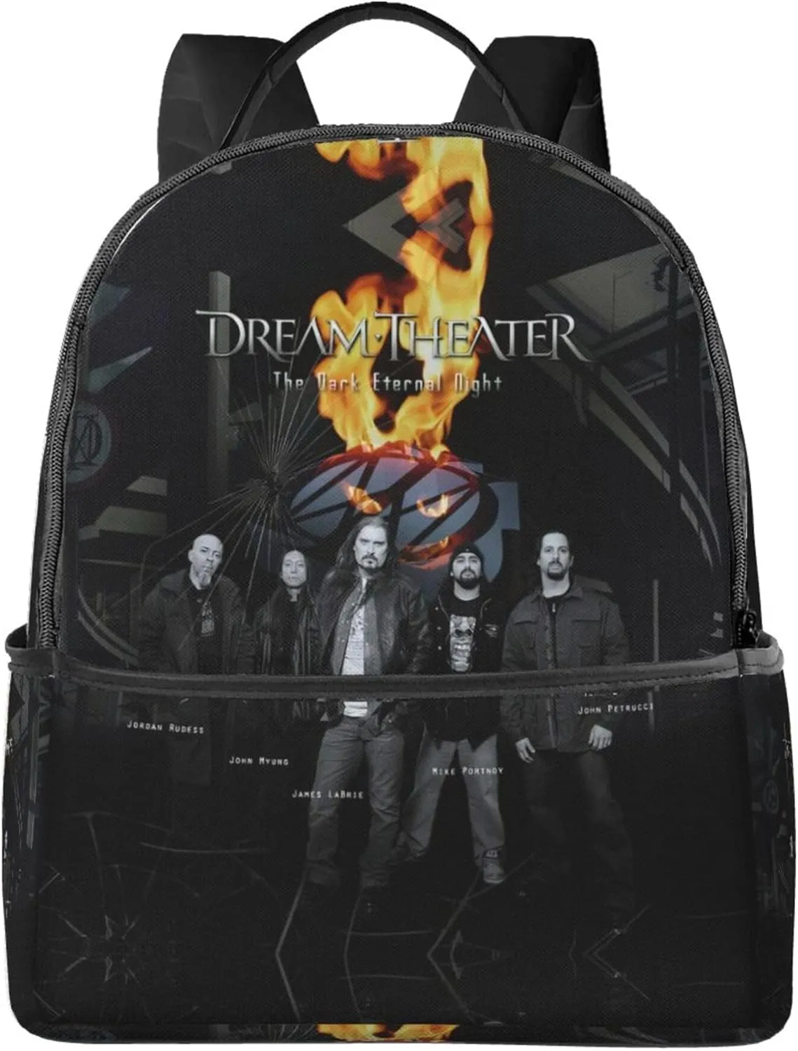 Dream Rock Theater Unisex Casual Backpack Lightweight Travel Bag Classic Laptop Daypack Backpack Men Women, Black