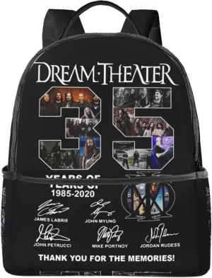 Dream Rock Theater Unisex Casual Backpack Lightweight Travel Bag Classic Laptop Daypack Backpack Men Women
