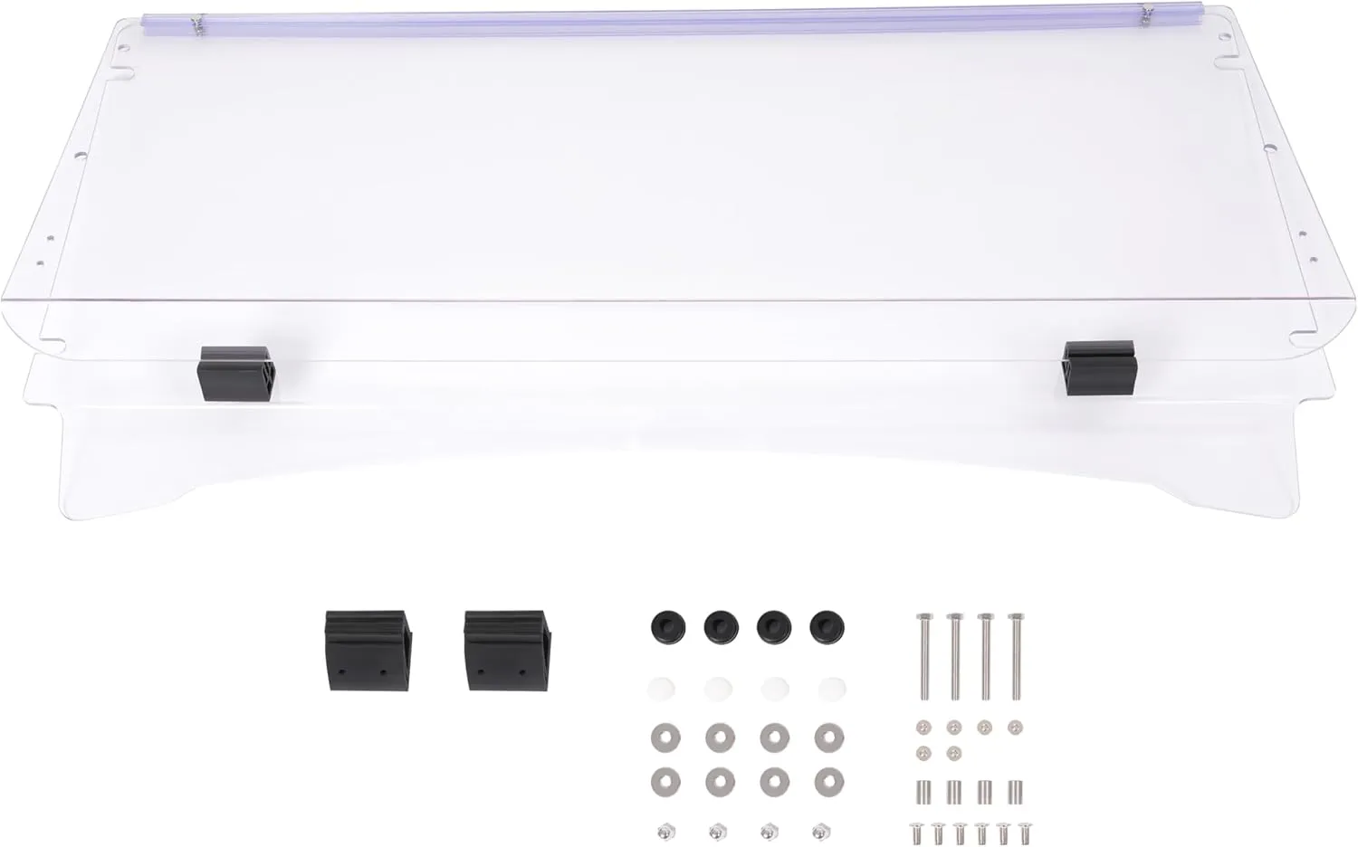 ECOTRIC Flip Folding Windshield Compatible with ICON I20 I40 I60 I20L I40L I60L Flip Golf Cart Windscreen Clear