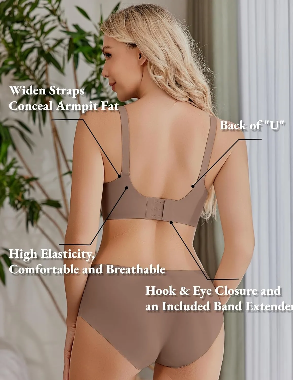 Ekouaer Nursing Bra Wavy Breastfeeding Bras for Women Seamless Maternity Support Wireless Pregnancy Sleep Bralette