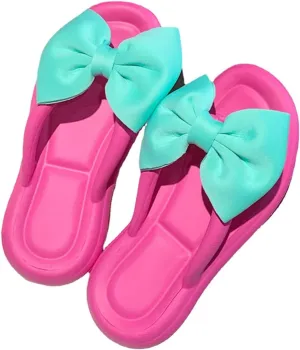 Fairy Bow Flip Flop Summer Beach Sandal Slippers for Womens Girls Women's Flip Flop Sandal Aesthetics Slippers