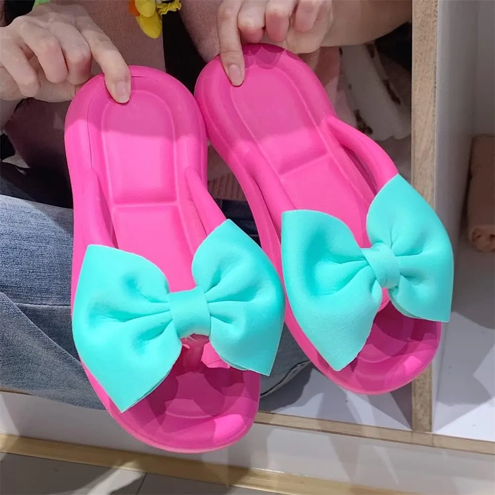Fairy Bow Flip Flop Summer Beach Sandal Slippers for Womens Girls Women's Flip Flop Sandal Aesthetics Slippers