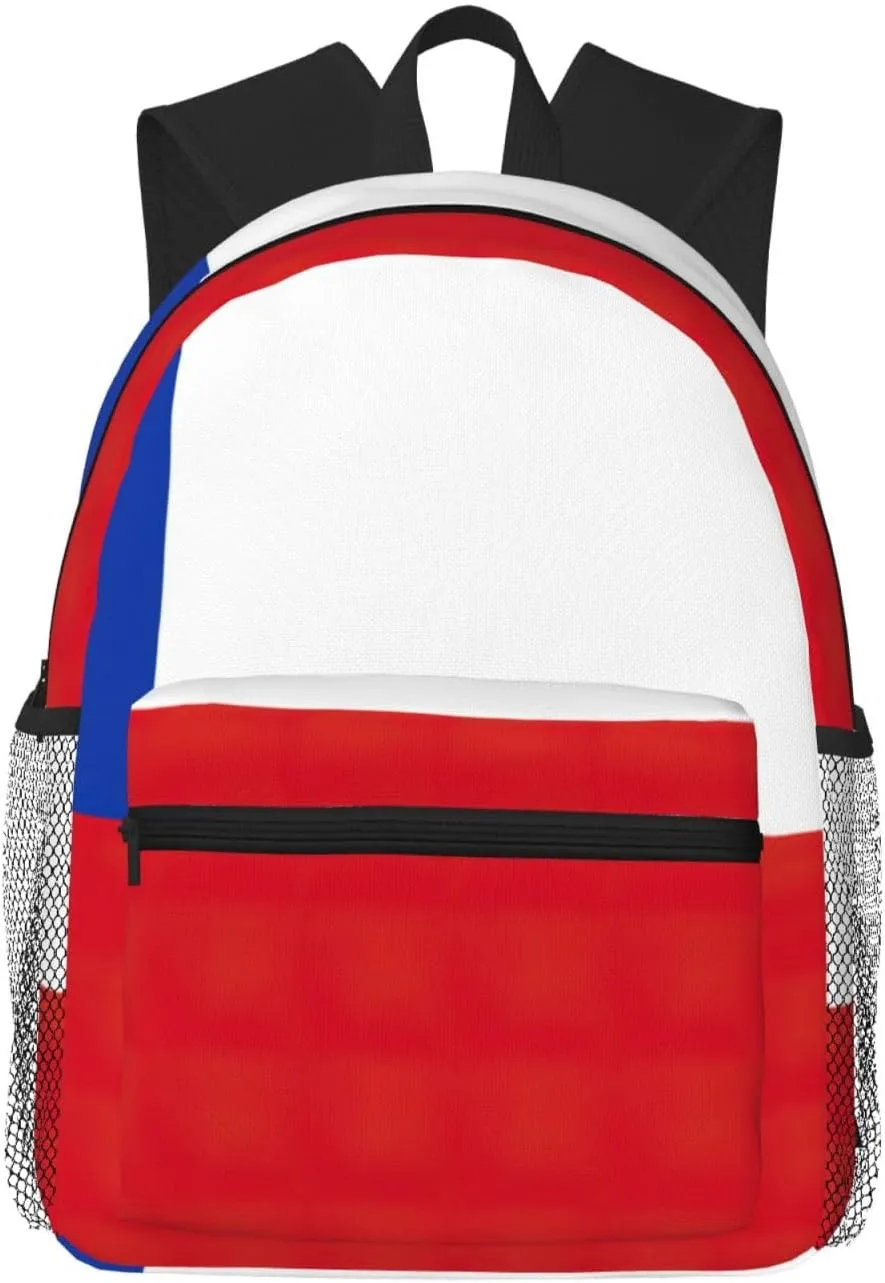 Flag of Chile Lightweight and Comfortable Backpack - Classic Stylish Day Bag, fit for Travel, Sports, Work
