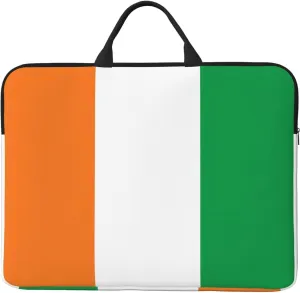 Flag of Ivory Coast Printed Laptop Sleeve 16.5 * 12.2", Business and Casual Dual use, Suitable for Some laptops