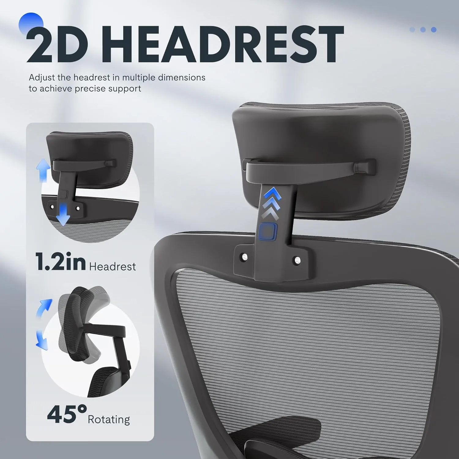 FLEXISPOT Ergonomic Office Chairs Mesh Computer Desk Chair with 4D Flip-up Armrests 2D Lumbar Support Comfy High Back Rolling Task Chair with Swivel Wheels, Black