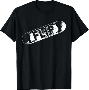 Flip Cool Skateboard Skate Design Skateboarding Skater T-Shirt