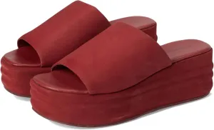 Free People Women's Harbor Platform Flat Sandal, Cherry Cola, 9.5