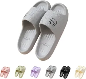 Frog Slippers Cartoon Slippers Summer Female Non-slip Bathroom Couple Home Cute EVA Flip-flops Slippers Outside Wear Men